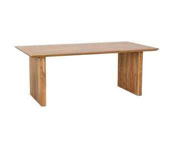 Mesa de comedor de madera marrón 200x100x76h cm