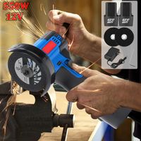 mini amoladora angular electrica de 550w 12v inalambrica recargable para cortar pulir y desbastar con 2 baterias