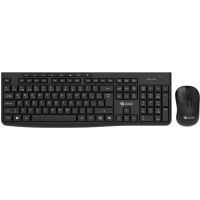 pccom essential mk40 combo teclado  raton wireless con copilot negro