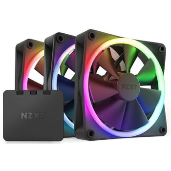 NZXT F120 RGB Triple Pack Ventilador Suplementario 120mm Negro