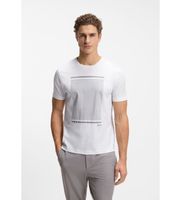 boss para hombre 50554333 camiseta tour print blanco xs casual algodon manga corta