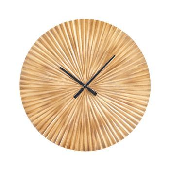 Reloj De Pared De Aluminio Y Latón Ø 59 Cm Decoración Sala De Estar Comedor Vaigai
