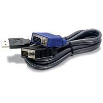 Trendnet TK-CU15 cable para video, teclado y ratÃ³n (kvm) Negro 4,5 m