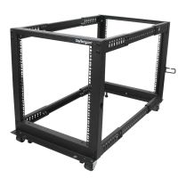 startech rack de marco abierto con profundidad ajustable