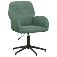 silla de escritorio giratoria 54 x 55 x 90 cm verde mar vidaxl