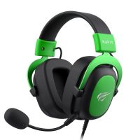 auriculares havit h2002d gaming con cable diadema microfono boom color negro