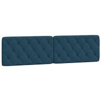 cabecero de cama acolchado terciopelo azul 200 cm vidaxl