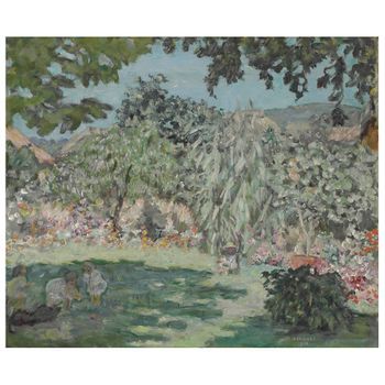 Legendarte - Cuadro Lienzo, Impresión Digital - Jardin En Dauphine - Pierre Bonnard - Decoración Pared Cm. 50x60