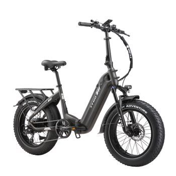 Bicicleta Eléctrica Plegable Ttgo F6 Boost, 250 W, 48 V, 18 Ah, 120 Km De Autonomía, Neumáticos Anchos De 20
