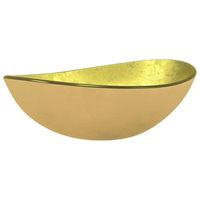 lavabo de bano moderno  lavabo de vidrio templado dorado 545x35x155 cm