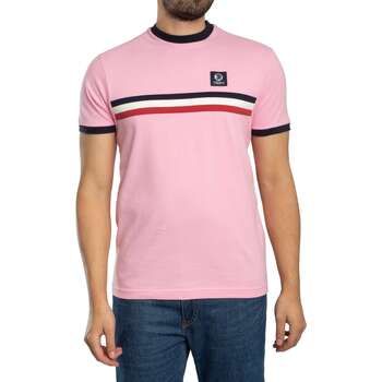 Trojan Camiseta Camiseta con rayas delanteras para hombre