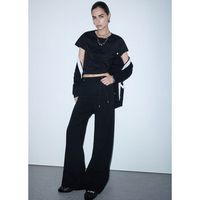 liu jo pantalones pantalones de punto con cordones para mujer