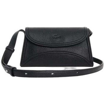 Lacoste Bandolera Bandolera con solapa Mujer Everyday Club Negro para mujer