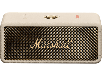 Altavoz inalámbrico - Marshall EMBERTON III, 76 W, Bluetooth, Autonomía 32 h, Micrófono, Cream