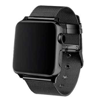 Cool Correa Metal Negro para Apple Watch 38/40mm Series 1/2/3/4/5/6/SE