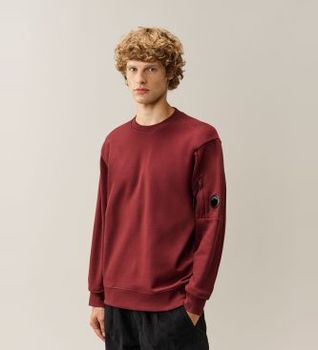 C.P. Company para hombre. 21CMSS713A005086W Sudadera Crew Lens rojo (M), Casual, Algodón