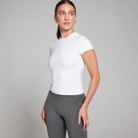 camiseta de manga corta de corte ajustado tempo para mujer de mp - blanco - xxl