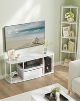 mueble de tv para hasta 50 pulgadas de color blanco