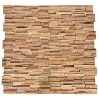 paneles de revestimiento de pared 3d 10 uds madera teca 108 m vidaxl
