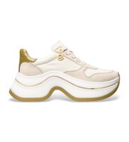 michael kors para mujer 43f5arfs2s zapatillas de piel arla beige 41 5 a 8cm cordones casual
