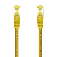 aisens cable de red latiguillo rj45 lszh cat 7 600 mhz s ftp pimf awg26 amarillo 25 cm