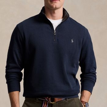 Polo Ralph Lauren Cotton-Jersey Half-Zip Jumper - XL