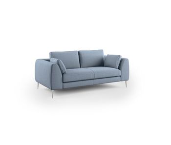 Plano sofá moderno en microfibra técnica desmontable 216 cm azul claro