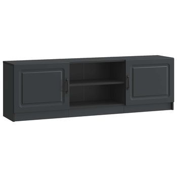 Mueble De Tv Negro 150 X 31 X 47 Cm Madera De Ingeniería Vidaxl