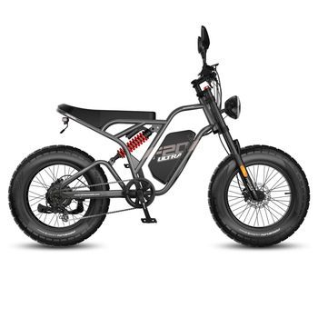 Bicicleta Eléctrica Fafrees F20 Ultra (homologación Tipo Ue L1e-b) - Motor 750w Batería 48v25ah Neumáticos 20 Pulgadas Frenos Hidráulicos - Gris