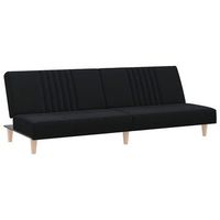 sofa cama  sofa convertible de tela negro