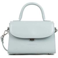 lancaster bolso de mano bolso de mano con solapa y cierre s suave even azul perla para mujer