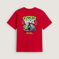 vans tops y camisetas checker bros ss tee para nino