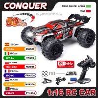 wltoys-coche rc grande a escala 116 50 kmh alta velocidad 4wd juguete para ninos coche de control remoto 24g todoterreno camion monstruo juguete rc