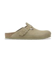 birkenstock para mujer 1025844 zuecos de piel boston ajuste estrecho verde pistacho 39 plano ninguno casual