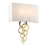 aplique de pared rosa 2 luces