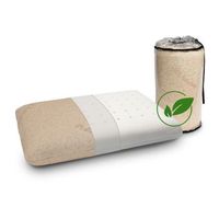 almohada visco 100 algodon y lino 70x35 - viscoelastica desenfundable y lavable ergonomica100 algodon y lino