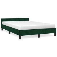 cama matrimonial  cama para adulto  estructura cama sin colchon terciopelo verde oscuro 120x190cm
