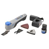 dremel blueprint herramienta 12v oscilante multifuncion sin escobillas con selector de aplicacion y velocidad variable con hoja de corte y raspado 6 lijas almohadilla de lijado cargadorbateria