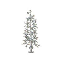 arbol de navidad artificial con luces led para exterior interior estilo escandinavo preiluminado 180 cm verde torsa