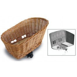 Basil Cesto Trasero Para Animales Pasja Mimbre Marron (45x35x33 Cm)