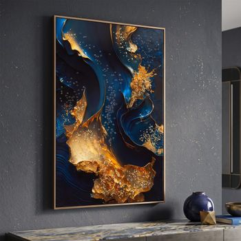 Cuadro sobre lienzo lacado con marco 60x4x90 cm