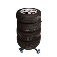 movable 4 wheel storage tyre tree  cover