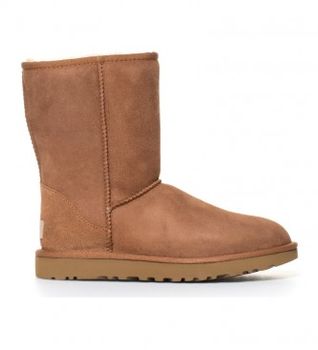 UGG para mujer. 1016223 Botas de piel Classic Short II chesnut (36), Marrón, Plano, Ninguno, Casual