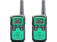 walkie talkie - midland xt30 pro carga rapida 16 canales usb alcance de 6 km verde
