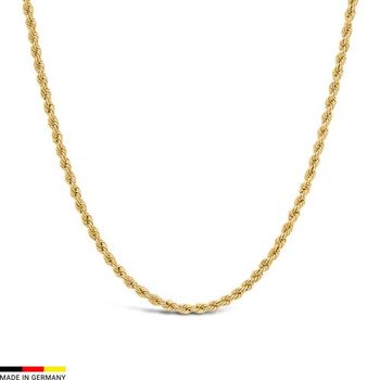 Cadena de cordón de oro de 14 quilates, 2,7 mm de ancho