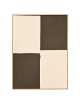 Cuadro decorativo pintado a mano al oleo marco marrón claro 100x150cm