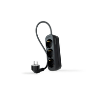 nanocable regleta de enchufes 3 tomas 14 m negro