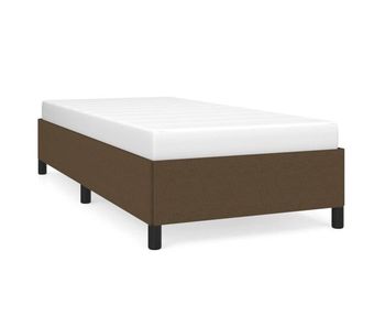 Estructura de cama de tela marrón 80x200 cm