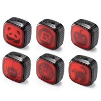 rockbros q2 max luz trasera para bicicleta 400 mah usb-c recargable a prueba de agua luz trasera de freno automatico par
