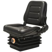 asiento de tractor con suspension respaldo ajustable negro vidaxl